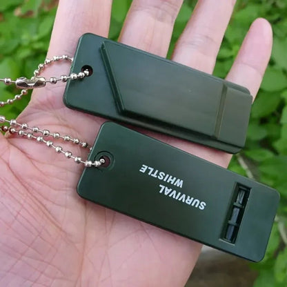 Olyyra 120dB Emergency Survival Whistle – Triple-Tone Anodized Aluminum Whistle for Hiking, Camping & Rescue Signaling