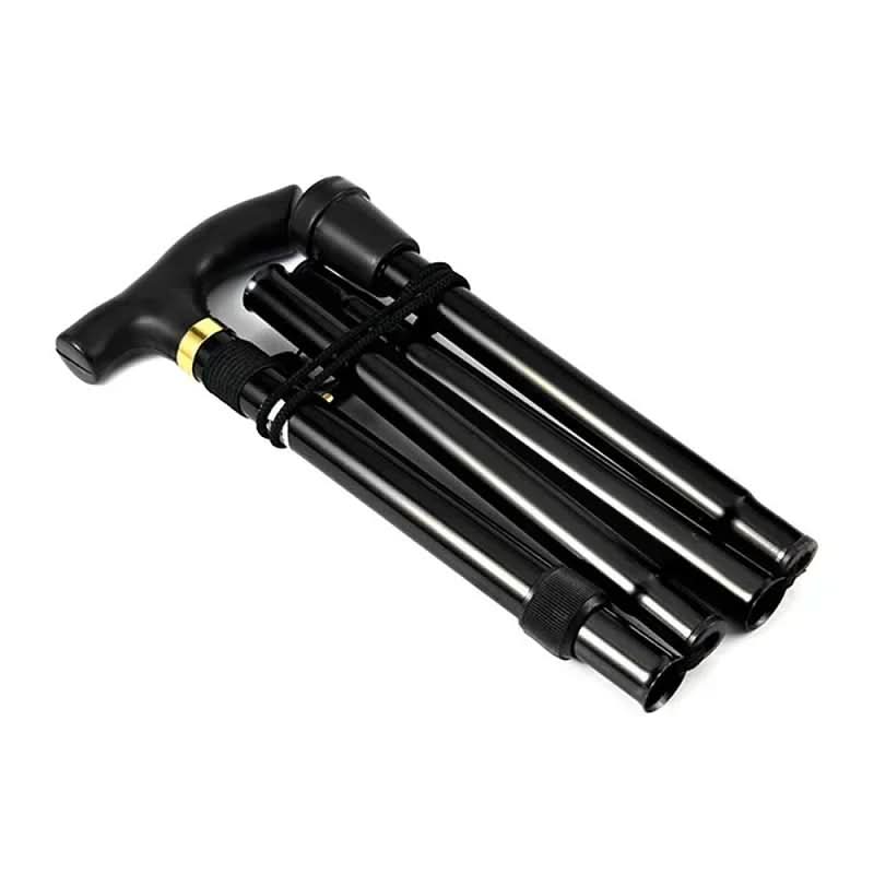 Olyyra Adjustable Foldable Aluminum Hiking Pole – 5-Level Height Adjustment (84–93cm), Compact Folded Size 27×14cm | Trekking, Hiking & Mountaineering | 6 Color Options