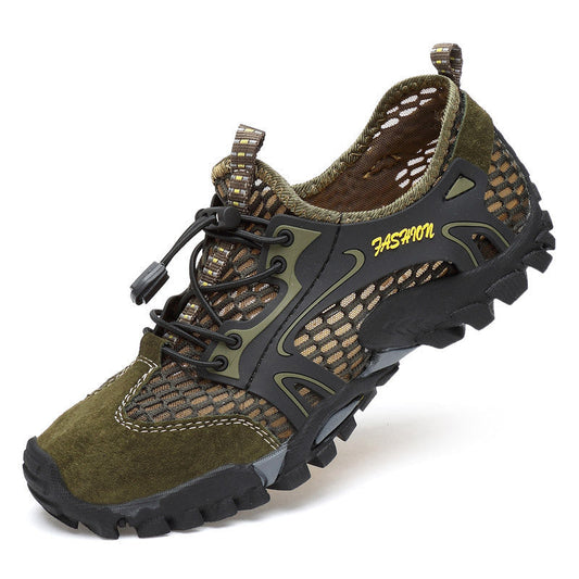 Olyyra Aqua Trail Shoes – Fast-Drying Breathable Mesh, Water-Resistant, Built-In Drainage, Slip-Resistant Sole & Easy-Adjust Laces | Trail Running, Hiking, Fishing, Camping & Water Crossings