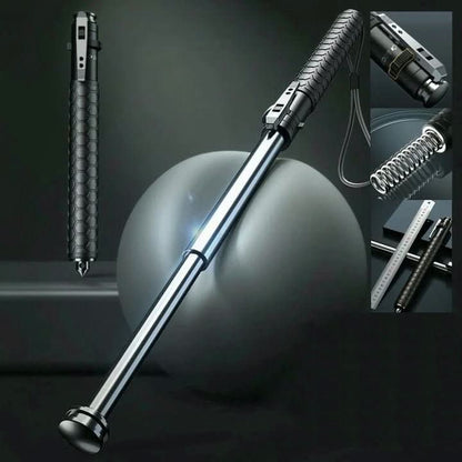 Olyyra Pop-Up Telescopic Safety Walking Cane – Lightweight Alloy Steel Self-Defense Hiking Stick for Travel, Outdoor & Everyday Use