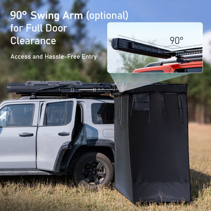 Olyyra Portable Car Shower Tent – 420D Blackout Ripstop Oxford, 65"–71" Adjustable Height, Folds to 43"×4.3"×4.3" | Outdoor Shower, Changing Room & Privacy Shelter