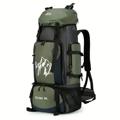 Olyyra 90L Waterproof Hiking Backpack – Large Capacity Multi-Day Camping & Travel Pack with Ergonomic Support System