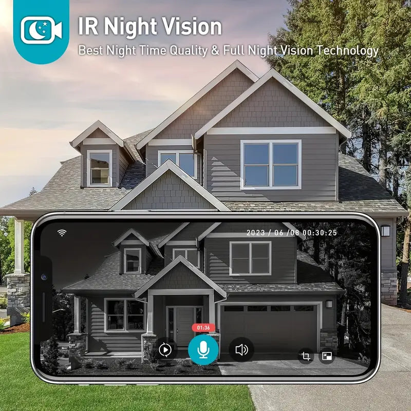 Olyyra Wireless WiFi Video Doorbell – 1080p HD, 166° Wide Angle, PIR Motion Detection, 4400mAh 3-Month Battery, Two-Way Audio, Tuya App | Wired-Free Smart Home Security