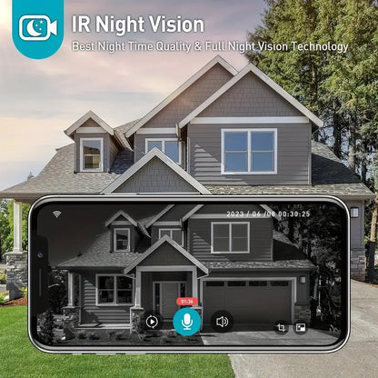 Olyyra Wireless WiFi Video Doorbell – 1080p HD, 166° Wide Angle, PIR Motion Detection, 4400mAh 3-Month Battery, Two-Way Audio, Tuya App | Wired-Free Smart Home Security
