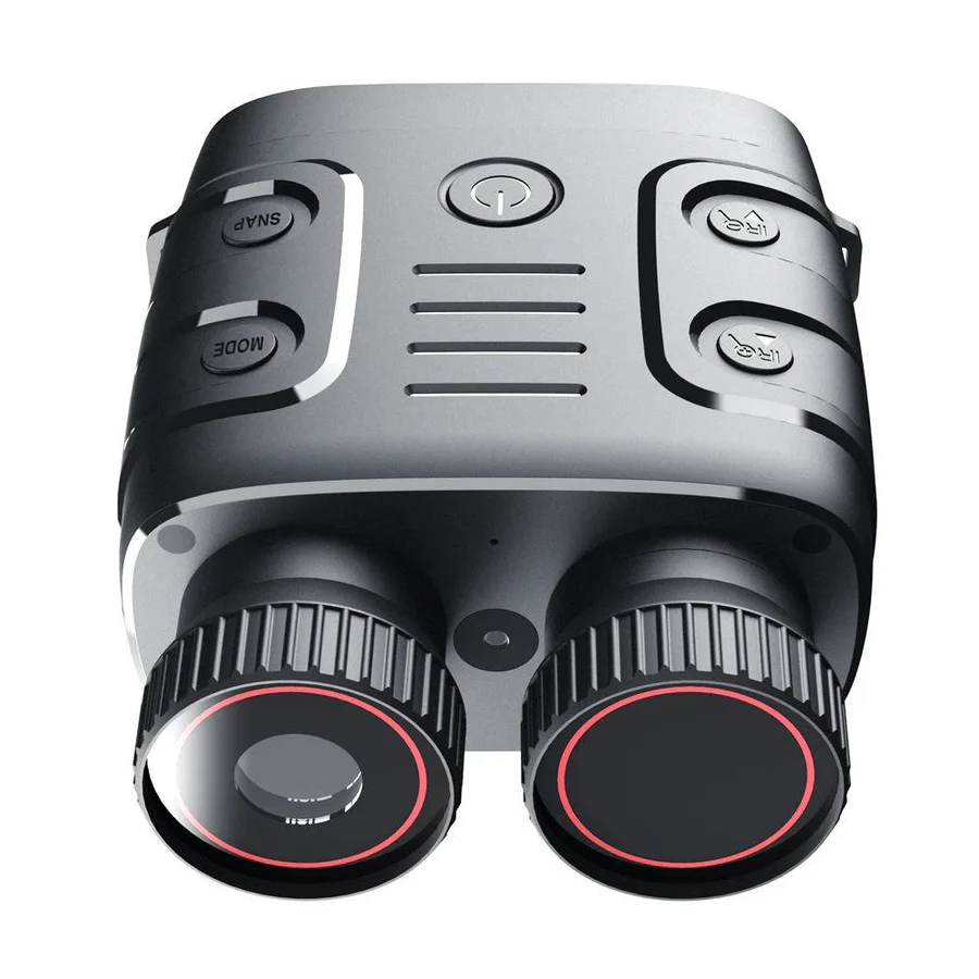 Olyyra Night Vision Camera Binoculars – 1080p 30fps, 984ft Night Range, 10MP Photos, F1.2 Aperture, 5x Zoom, IP54 Waterproof, 7-Level IR | Hunting, Wildlife & Outdoor Exploration
