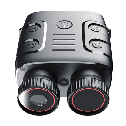 Olyyra Night Vision Camera Binoculars – 1080p 30fps, 984ft Night Range, 10MP Photos, F1.2 Aperture, 5x Zoom, IP54 Waterproof, 7-Level IR | Hunting, Wildlife & Outdoor Exploration