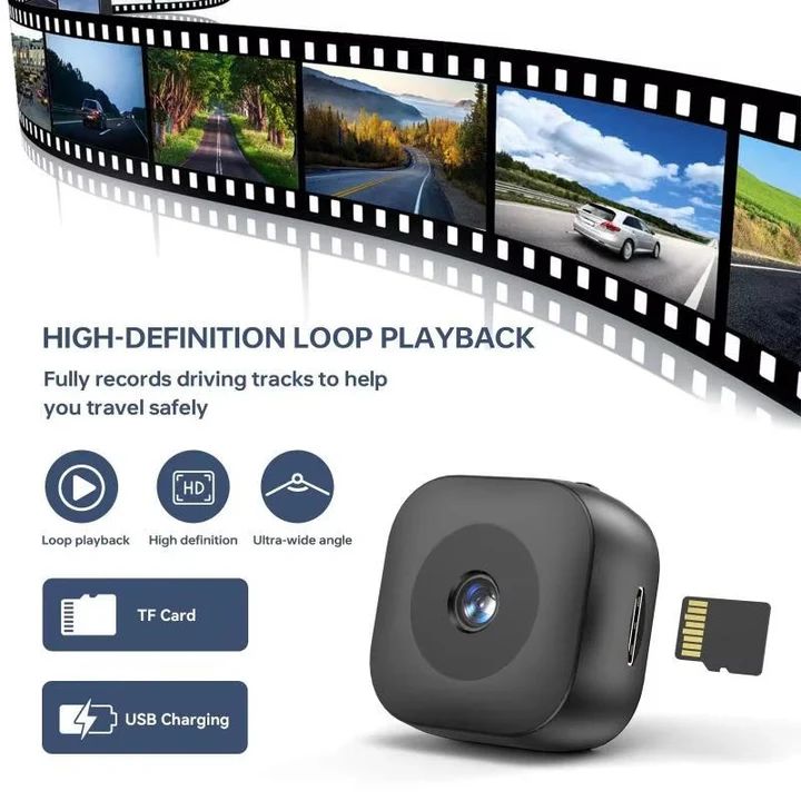 Olyyra Wireless Mini Security Camera – 1080P HD, Wide-Angle Night Vision, Motion Alerts, Loop Recording & 128GB Support for Indoor Home, Pet & Office Monitoring