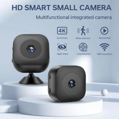 Olyyra Wireless Mini Security Camera – 1080P HD, Wide-Angle Night Vision, Motion Alerts, Loop Recording & 128GB Support for Indoor Home, Pet & Office Monitoring