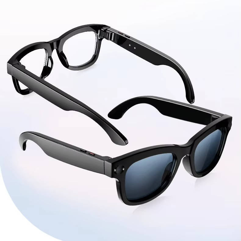 Olyyra Smart Glasses with 1080P Camera & Bluetooth Audio – Hands-Free Recording, AI Translation, Triple Mic, UV Protection & 7-Hour Battery for Travel & Daily Use