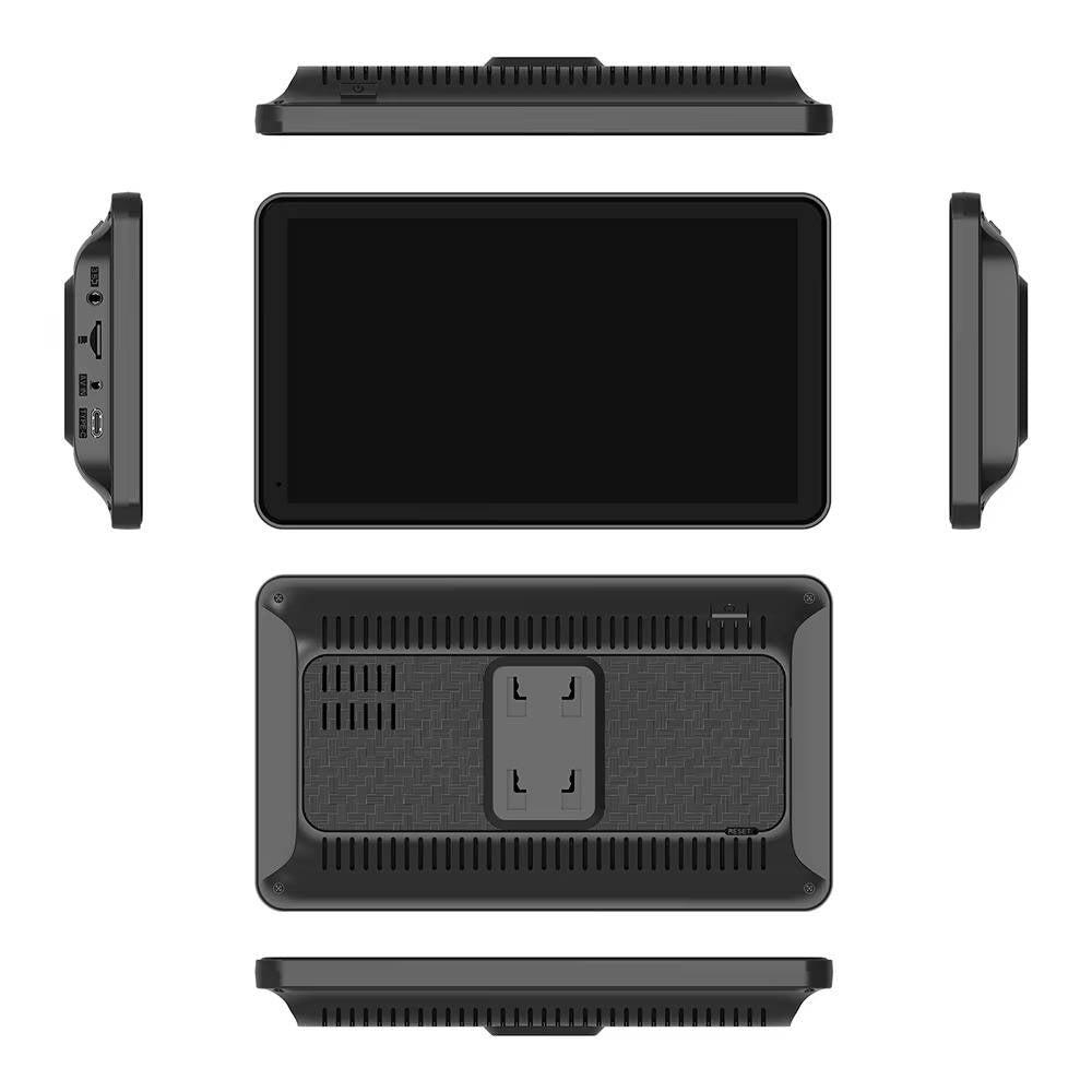 Olyyra - 7-Inch Wireless CarPlay Screen – Touchscreen, iPhone & Android Compatible, Voice Control, FM Transmitter, Rear Camera Input | Portable Dash Display for Cars, Trucks & SUVs