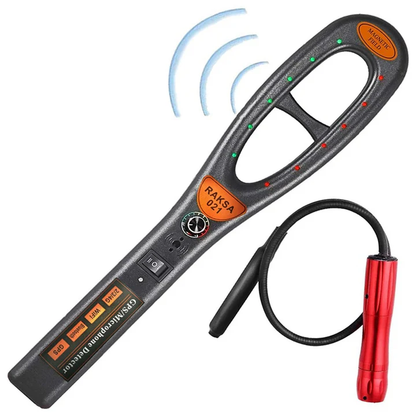 Olyyra GPS Tracker Detector – Detects RF, GPS, GSM, 2G–5G, WiFi & Hidden Cameras, USB-C Rechargeable, Detection Tube Included | Personal & Vehicle Privacy Protection