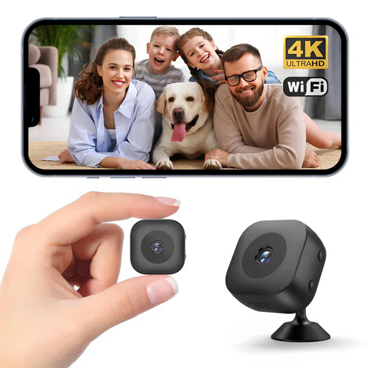 Olyyra Wireless Mini Security Camera – 1080P HD, Wide-Angle Night Vision, Motion Alerts, Loop Recording & 128GB Support for Indoor Home, Pet & Office Monitoring
