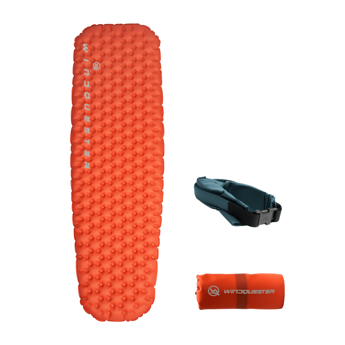 Olyyra 4-Season Inflatable Sleeping Pad – ASTM R-Value 7.5, Honeycomb Baffle Structure, 20D–40D Nylon + TPU Film