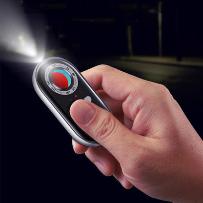 Olyyra Hidden Camera Detector – Portable Spy Camera Finder with LED Flashlight, Safety Alarm & USB Rechargeable Design for Hotels, Travel & Personal Security