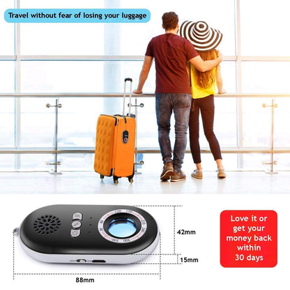 Olyyra Hidden Camera Detector – Portable Spy Camera Finder with LED Flashlight, Safety Alarm & USB Rechargeable Design for Hotels, Travel & Personal Security