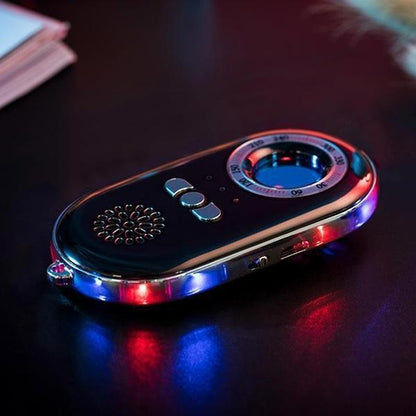Olyyra Hidden Camera Detector – Portable Spy Camera Finder with LED Flashlight, Safety Alarm & USB Rechargeable Design for Hotels, Travel & Personal Security