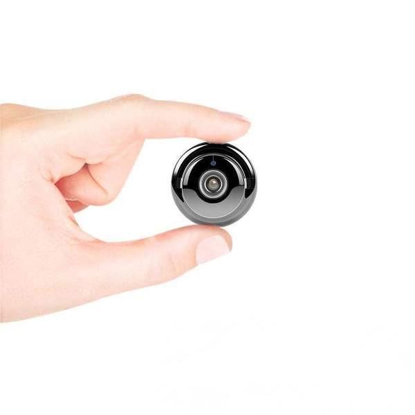 Olyyra Mini WiFi Home Security Camera – 1080P, 150° Wide Angle, IR Night Vision, Two-Way Audio, Motion Detection & 64GB Loop Recording for Baby, Pet & Remote Monitoring