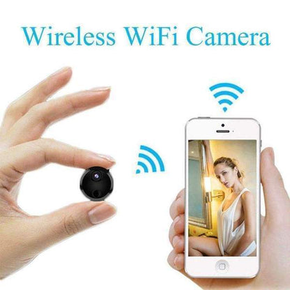 Olyyra Mini WiFi Home Security Camera – 1080P, 150° Wide Angle, IR Night Vision, Two-Way Audio, Motion Detection & 64GB Loop Recording for Baby, Pet & Remote Monitoring