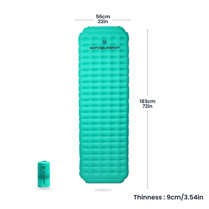 4-Season Inflatable Sleeping Pad – ASTM R-Value 8.5, 580g, 20D–40D Nylon + TPU Coating, Rapid Inflation Valve | Alpine Expeditions & Extreme Cold Weather Camping