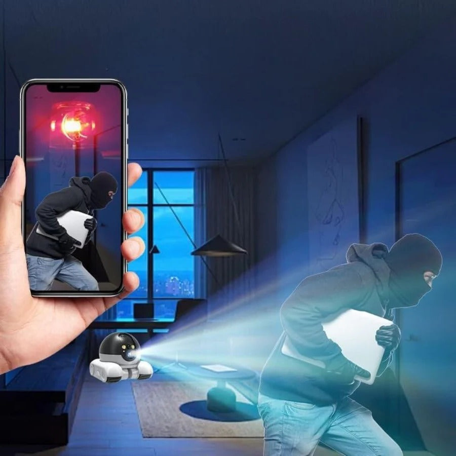 Olyyra Indoor Mobile Pet Camera – 1080p HD Live Streaming, Remote Drive Control, Two-Way Audio, Night Vision, WiFi App | Dog & Cat Home Monitor