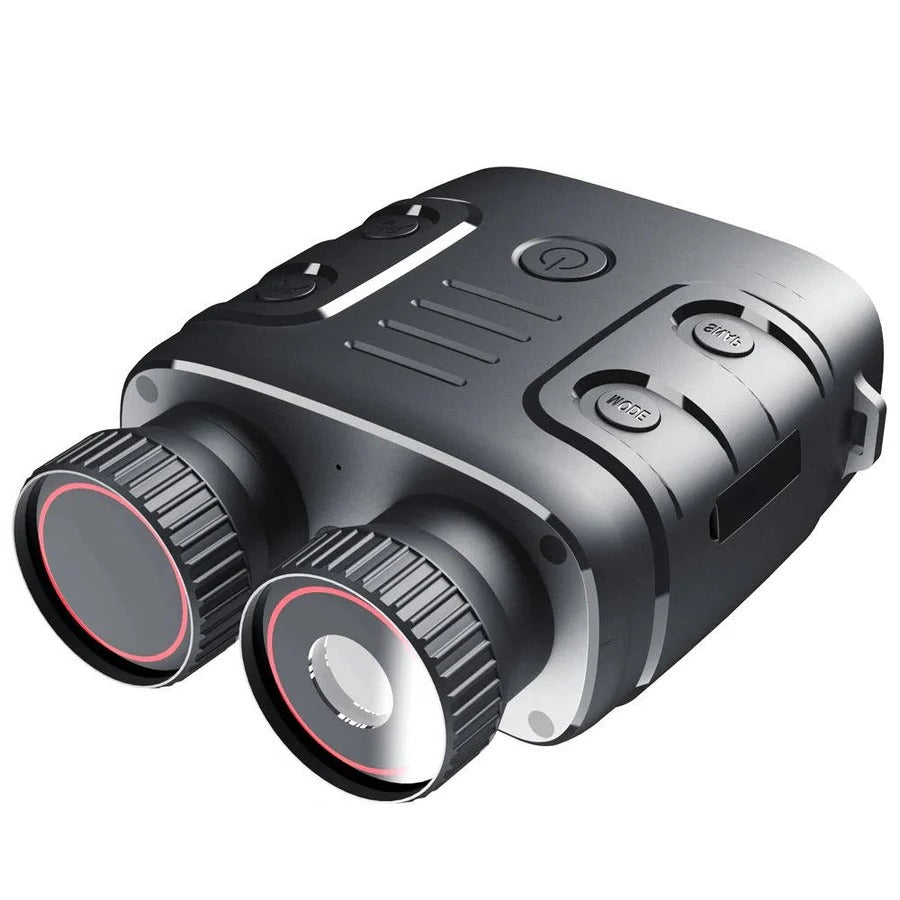 Olyyra Night Vision Camera Binoculars – 1080p 30fps, 984ft Night Range, 10MP Photos, F1.2 Aperture, 5x Zoom, IP54 Waterproof, 7-Level IR | Hunting, Wildlife & Outdoor Exploration