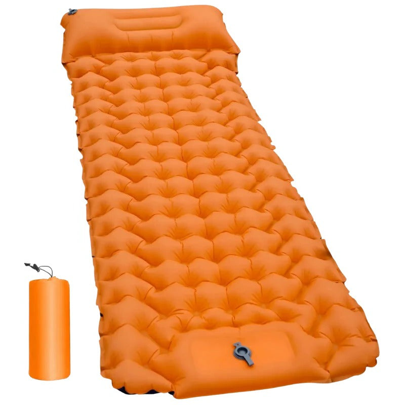 The Ultralight Sleeping Pad S2 – Built-In Foot Pump, 30-Second Inflation, Linkable Snap Buttons, Moisture-Resistant | Hiking, Camping, Beach & Outdoor Adventures