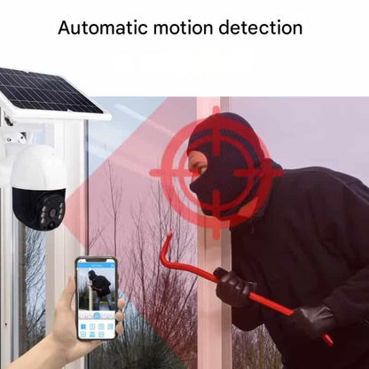 Olyyra 4K Dual-Lens Wireless Security Camera – 10x Optical Zoom, 360° App Control, AI Human Detection, 12,000mAh + Solar Panel, 4G & WiFi, IP66 | Remote & Home Surveillance