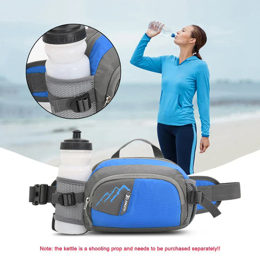 Olyyra Running Belt – Ultralight Water-Repellent, Waterproof Zip Pockets, Adjustable Waist, Breathable Polyester | Jogging, Hiking, Cycling & Outdoor Sports