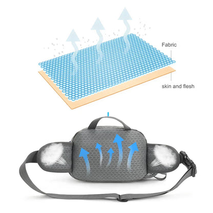 Olyyra Running Belt – Ultralight Water-Repellent, Waterproof Zip Pockets, Adjustable Waist, Breathable Polyester | Jogging, Hiking, Cycling & Outdoor Sports