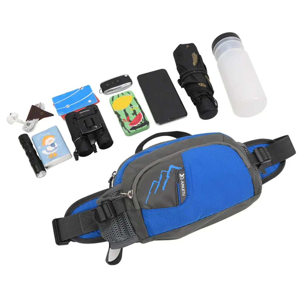 Olyyra Running Belt – Ultralight Water-Repellent, Waterproof Zip Pockets, Adjustable Waist, Breathable Polyester | Jogging, Hiking, Cycling & Outdoor Sports