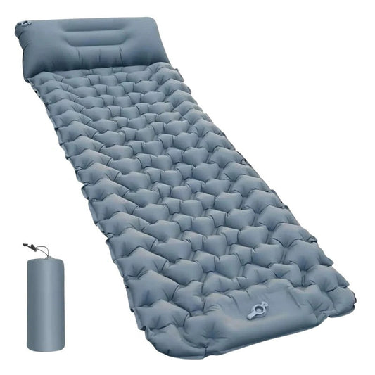 The Ultralight Sleeping Pad S2 – Built-In Foot Pump, 30-Second Inflation, Linkable Snap Buttons, Moisture-Resistant | Hiking, Camping, Beach & Outdoor Adventures