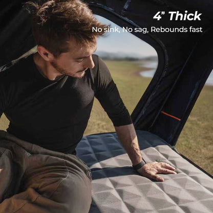 Olyyra Air & Foam Camping Mattress – Adjustable Inflatable, Waterproof TPU, 80"×47"/53" | Rooftop Tent & Outdoor Camping Comfort Upgrade