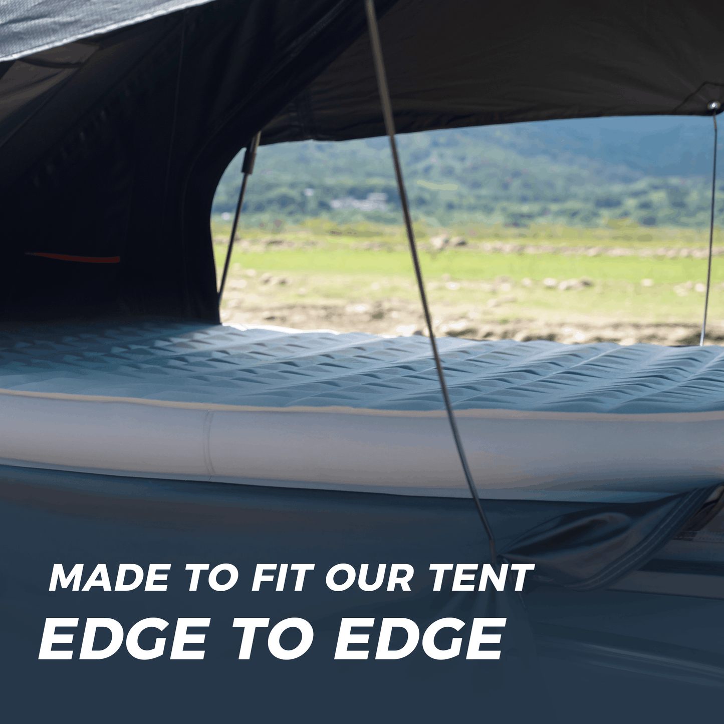 Olyyra Air & Foam Camping Mattress – Adjustable Inflatable, Waterproof TPU, 80"×47"/53" | Rooftop Tent & Outdoor Camping Comfort Upgrade