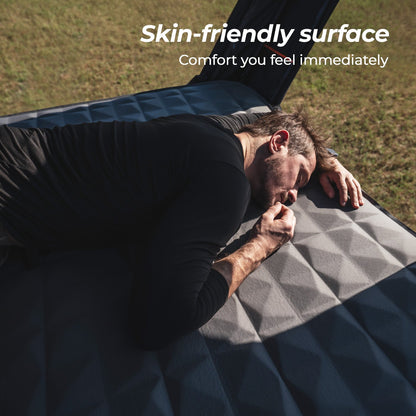 Olyyra Air & Foam Camping Mattress – Adjustable Inflatable, Waterproof TPU, 80"×47"/53" | Rooftop Tent & Outdoor Camping Comfort Upgrade