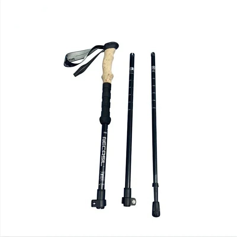 Collapsible Trekking Poles (Set of 2) – Lightweight Aluminum Shaft, EVA Foam Comfort Grip, Rubber Tip Traction, Adjustable Length | Hiking, Camping & Trail Walking