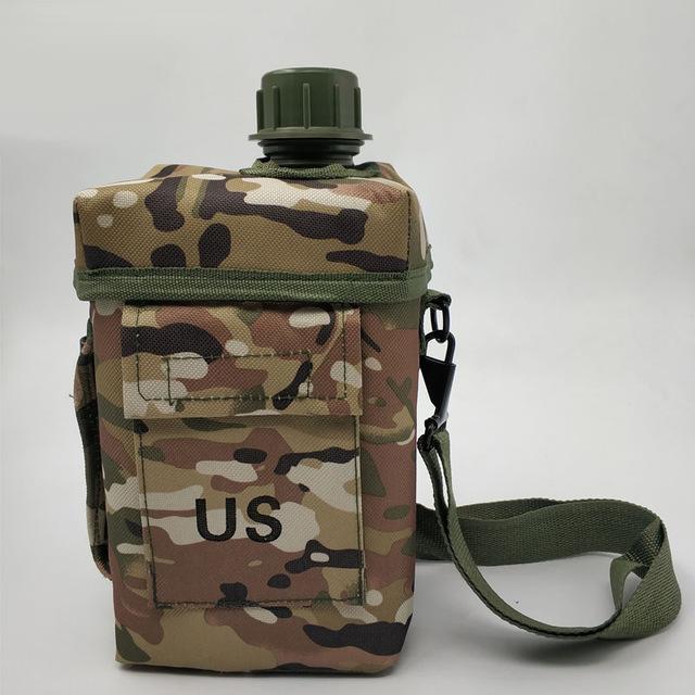 Olyyra 2L Hiking Canteen Water Bottle – Spill-Proof Screw Top Lightweight Outdoor Water Bottle for Hiking, Camping & Trail Use