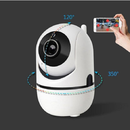 Olyyra 360° Intelligent Pan-Tilt Security Camera – Smart Motion & Sound Tracking, 33 ft Night Vision, 92° Wide Angle, Free Cloud & Local Storage