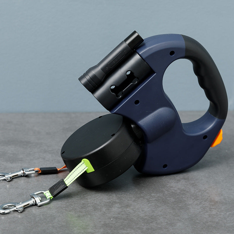 Olyyra Anti-Tangle Double Dog Leash for Easy Walks with Two Dogs