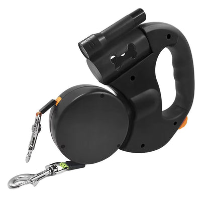 Olyyra Anti-Tangle Double Dog Leash for Easy Walks with Two Dogs