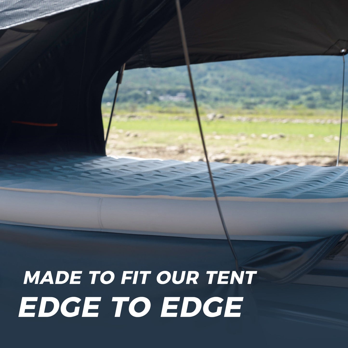 Olyyra Air & Foam Camping Mattress – Adjustable Inflatable, Waterproof TPU, 80"×47"/53" | Rooftop Tent & Outdoor Camping Comfort Upgrade