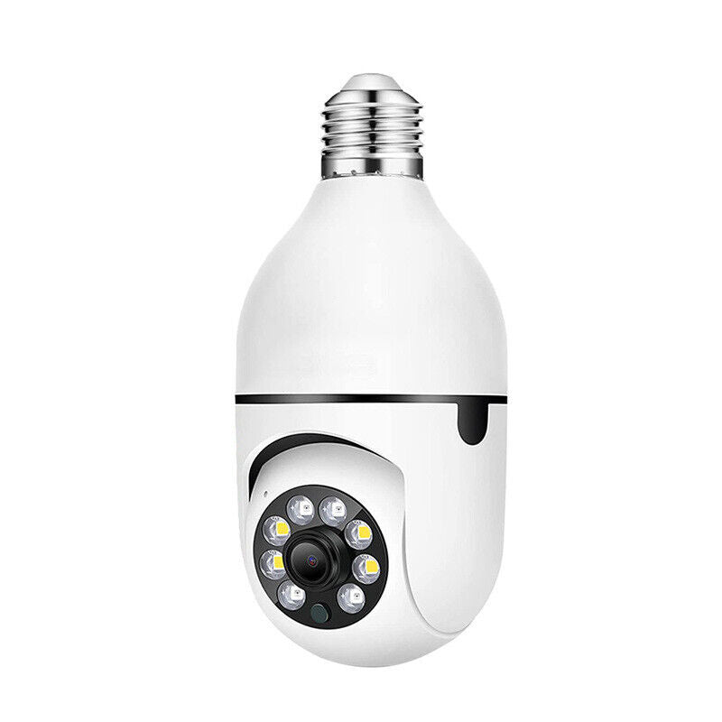 Olyyra Smart WiFi Light Bulb Security Camera – 1080p HD, 360° Rotating, IP67 Waterproof, Night Vision, Two-Way Audio, Motion Alerts | Indoor & Outdoor E27 Socket Surveillance