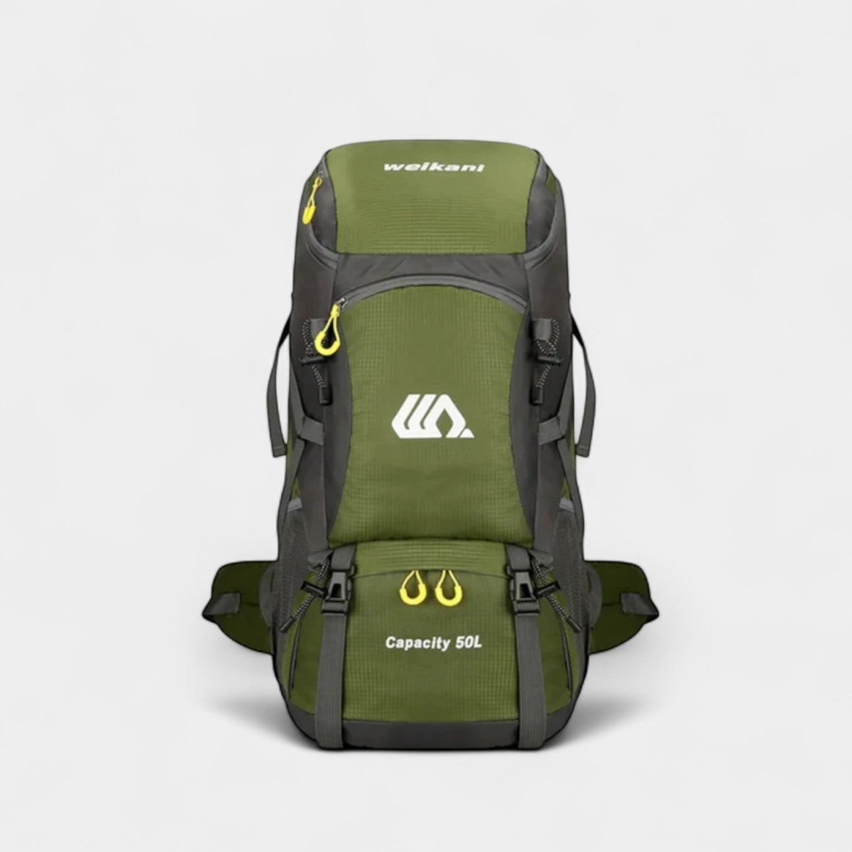 Olyyra TrailPro 50L Hiking Backpack – Breathable Back Support, Reflective Safety Straps & Dedicated Shoe Compartment for Multi-Day Trekking
