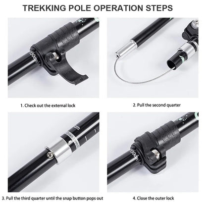 Olyyra | TREKRITE POLES – Ultralight Folding Trekking Poles for Hiking & Camping