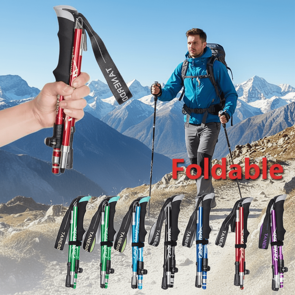 Olyyra | TREKRITE POLES – Ultralight Folding Trekking Poles for Hiking & Camping