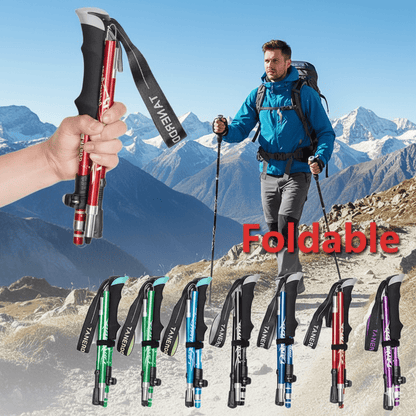 Olyyra | TREKRITE POLES – Ultralight Folding Trekking Poles for Hiking & Camping